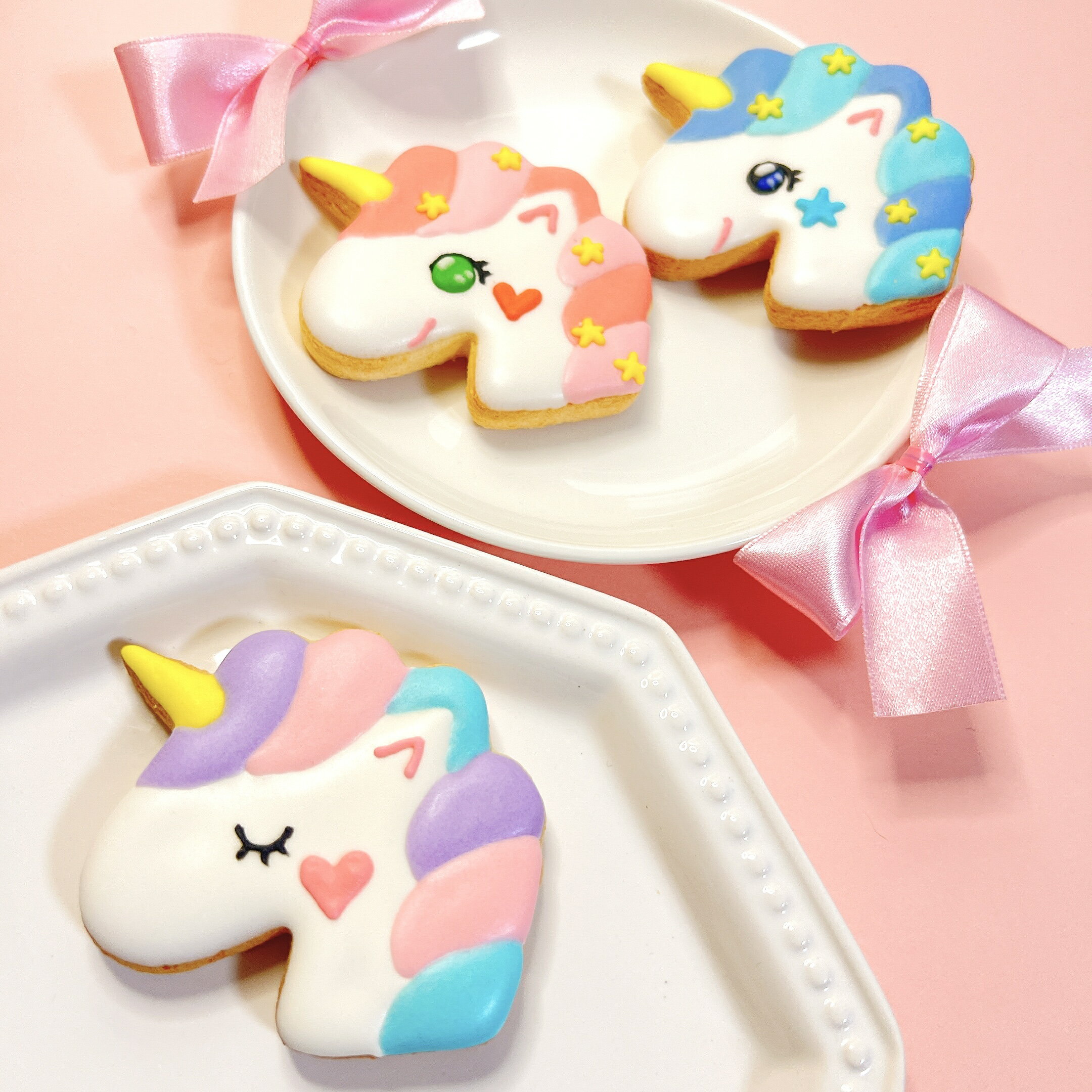 【ユニコーン 赤系】アイシングクッキー 単品 ...の紹介画像2