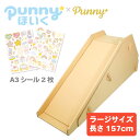 punnyほいく すべり台 【L】 【シール セット】キッズ 子ども 大人も乗れる ダンボール 遊具 大型 日本製 段ボール キット 組立て 子供 おもちゃ ギフト 孫 プレゼント 室内 運動 工作 すべりだい 遊び 託児 誕生日 幼児 小学生 幼稚園 夏休み 室内 お盆 帰省