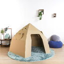 punny ほいく ダンボール テント ハウス 日本製 遊具 キット 段ボール 子供 おもちゃ プレゼント 室内 運動 工作 キャンプ ごっこ べランピング 誕生日 部屋 キッズルーム 2 3 4 5歳 シンプル 孫 秘密基地 ぬりえ 休園 自粛 夏休み 工作 室内 遊び 小学生 ハピキャン