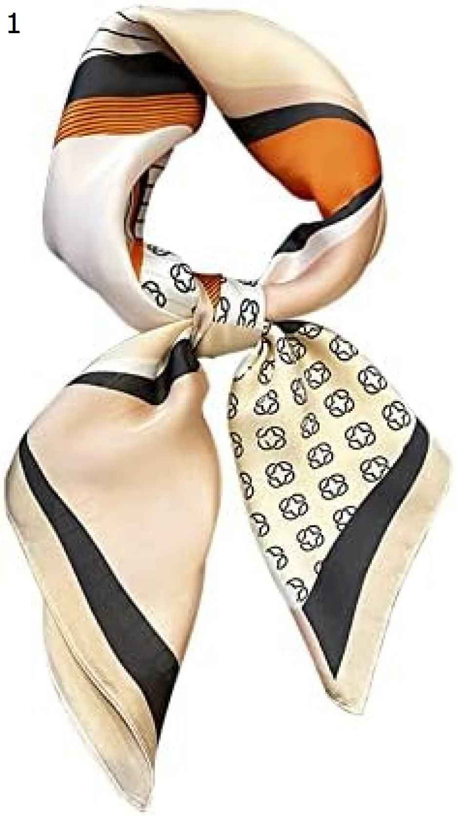 【全店10％OFFクーポン】不規則なステッチストライプシミュレーション中国の正方形のスカーフスカーフ女性の夏の細い首のスカーフ結ばれたバッグとシャツ