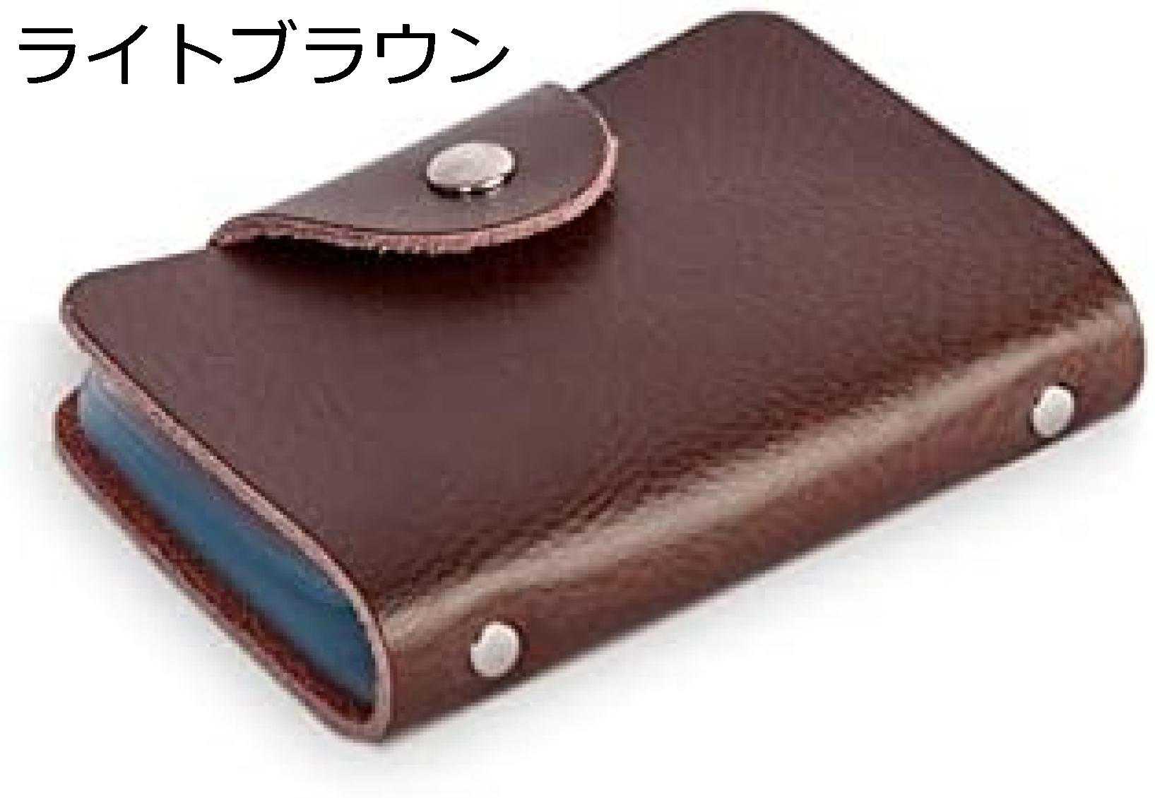 【全店10％OFFクーポン】カードケース クレジットカードケース レザー 牛革 カードホルダー 52枚 収納 大容量 名刺入れ ポイント カード入れ 薄型 磁気防止 スキミング防止 半透明なシード 一目瞭然 多色