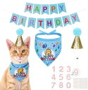 PUPTECK 猫 犬 子猫 子犬 誕生日 帽子 写真 4点セット 可愛い 誕生日グッズ バースデー帽子 数字付き 飾り付け 三角帽子 誕生日ハット ペット用スタイ ドッグウェア バンダナ インスタ映え ハット スタイ 記念日 お誕生日 ペットウェア 撮影 ペットグッズ お祝い 1歳