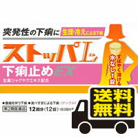 ☆メール便・送料無料☆ ストッパエル下痢止めEX 12錠 ライオン 【第2類医薬品】 代引き不可 送料無料 メール便