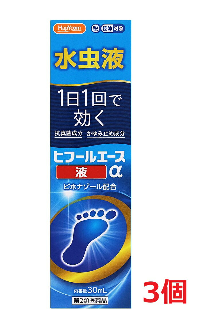 【配送に関する注意事項】 ●お届けはヤマト運輸・メール便（ポスト投函）又は日本郵便のゆうパケット（ポスト投函）の使用となりますので、 お届けまでに1〜2週間のお時間頂く場合がございます。※配送業者はご指定頂けません。 ●配送中、箱潰れが発生する可能性がございます。あらかじめご了承ください。 ●決済方法として、代金引換はご利用頂けません。 ●日時指定、お届けの時間指定はご利用頂けません。 ●メール便配送不可の商品とご一緒にご注文の場合は、宅配便配送に変更となり、別途送料をいただきます。 ●商品が紛失、未着、破損した場合でも、補償の対象となりませんのでご注意ください。 ※ご購入時の問診事項について、【購入不可】を選択されている場合は、 当店にて後ほどご注文のキャンセル手続きを取らせていただきます。 あらかじめご了承くださいませ。 【商品説明】水虫液1日1回で効く抗真菌成分 かゆみ止め成分ビホナゾール配合【効能・効果】みずむし、いんきんたむし、ぜにたむし【成分】100mL中成分・・・分量ビホナゾール・・・1.0gベンザルコニウム塩化物・・・0.05gジフェンヒドラミン塩酸塩・・・0.5gクロタミトン・・・5.0gリドカイン・・・2.0gグリチルレチン酸・・・0.5gl-メントール・・・2.0g添加物：1，3-ブチレングリコール、マクロゴール、リン酸、エタノール【用法・用量】1日1回、適量を患部に塗布してください。〈容器の使用法〉●使用前に、容器の先端を上に向けて、手の指で中栓の先を2〜3回空押しして中の空気を抜いてください。（暑い時期、高温の場所に置かれた場合や薬液が少なくなった場合などに、容器内の圧力が高まり薬液が多く出ることがありますので、これを防ぐためです。）●使用するときは容器を下向き又は斜めにして、先端を患部に軽く押し当てて塗布してください。容器の先端を患部から離すと液が出なくなります。（強く押し当てたり、容器胴部を強く握ると薬液が多く出ます。） 【原産国】 日本 【発売元、製造元、輸入元又は販売元】 万協製株式会社 ※リニューアルに伴い、パッケージ・内容等予告なく変更する場合がございます。予めご了承ください。 ・単品JAN：4535653003352 【広告文責】 株式会社ププレひまわり （084-920-2250）