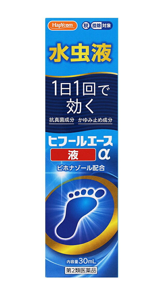 【配送に関する注意事項】 ●お届けはヤマト運輸・メール便（ポスト投函）又は日本郵便のゆうパケット（ポスト投函）の使用となりますので、 お届けまでに1〜2週間のお時間頂く場合がございます。※配送業者はご指定頂けません。 ●配送中、箱潰れが発生する可能性がございます。あらかじめご了承ください。 ●決済方法として、代金引換はご利用頂けません。 ●日時指定、お届けの時間指定はご利用頂けません。 ●メール便配送不可の商品とご一緒にご注文の場合は、宅配便配送に変更となり、別途送料をいただきます。 ●商品が紛失、未着、破損した場合でも、補償の対象となりませんのでご注意ください。 ※ご購入時の問診事項について、【購入不可】を選択されている場合は、 当店にて後ほどご注文のキャンセル手続きを取らせていただきます。 あらかじめご了承くださいませ。 【商品説明】水虫液1日1回で効く抗真菌成分 かゆみ止め成分ビホナゾール配合【効能・効果】みずむし、いんきんたむし、ぜにたむし【成分】100mL中成分・・・分量ビホナゾール・・・1.0gベンザルコニウム塩化物・・・0.05gジフェンヒドラミン塩酸塩・・・0.5gクロタミトン・・・5.0gリドカイン・・・2.0gグリチルレチン酸・・・0.5gl-メントール・・・2.0g添加物：1，3-ブチレングリコール、マクロゴール、リン酸、エタノール【用法・用量】1日1回、適量を患部に塗布してください。〈容器の使用法〉●使用前に、容器の先端を上に向けて、手の指で中栓の先を2〜3回空押しして中の空気を抜いてください。（暑い時期、高温の場所に置かれた場合や薬液が少なくなった場合などに、容器内の圧力が高まり薬液が多く出ることがありますので、これを防ぐためです。）●使用するときは容器を下向き又は斜めにして、先端を患部に軽く押し当てて塗布してください。容器の先端を患部から離すと液が出なくなります。（強く押し当てたり、容器胴部を強く握ると薬液が多く出ます。） 【原産国】 日本 【発売元、製造元、輸入元又は販売元】 万協製株式会社 ※リニューアルに伴い、パッケージ・内容等予告なく変更する場合がございます。予めご了承ください。 ・単品JAN：4535653003352 【広告文責】 株式会社ププレひまわり （084-920-2250）