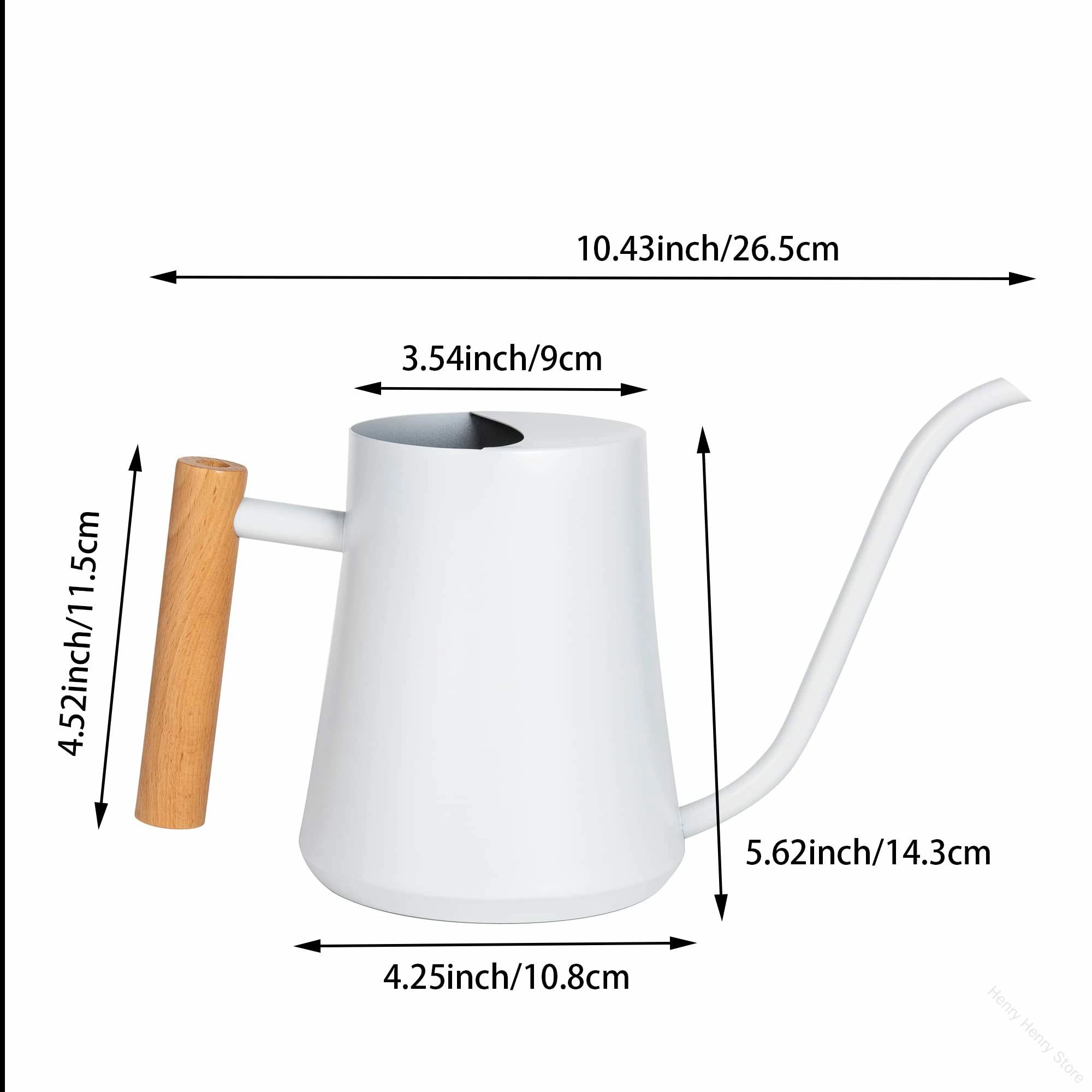 ガーデニングが楽しくなるステンレス製1000ml軽量ジョウロ 自然素材の欅ハンドルで...