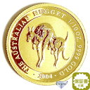 純金 カンガルー金貨 1/10オンス 3.11g 流通品 2004年 K24 24金 クリアケース入 オーストラリア造幣局 1/10oz ギフト