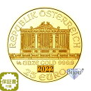 オーストリア ウィーン金貨 1/4オンス 2022年 純金 24金 7.77g クリアケース付き 中古美品 送料無料 ギフト プレゼント