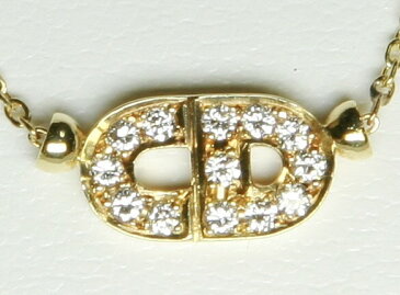 【ポイント最大43倍キャンペーン中】Dior クリスチャン・ディオール K18 YG ダイヤ ネックレス 18K
