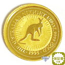 純金 カンガルー金貨 1/10オンス 3.11g 流通品 1995年 K24 24金 クリアケース入 オーストラリア造幣局 1/10oz ギフト