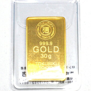 【ポイント最大43倍キャンペーン中】【新品 未開封】TOKURIKI 徳力 純金 インゴット 30g K24 INGOT 送料無料