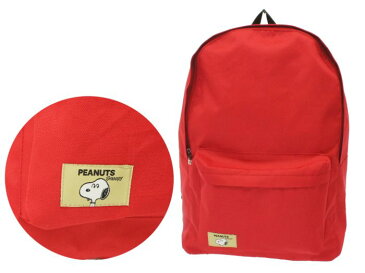スヌーピー ポリキャン 内柄 デイパック オールスターRD リュック 大容量 かわいい レディース 中学生 小学生 高校生 女の子 ママバッグ 通学 ナイロン 軽量 シンプル 無地 A4対応