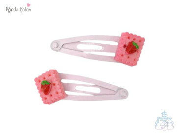 SPストロベリーケーキB PK ヘアピン(2コ) ヘアピン パッチン パッチンピン パッチンどめ ヘアアクセ ヘアアクセサリー イチゴ ケーキ スイーツ かわいい 女の子 レディース ガールズ