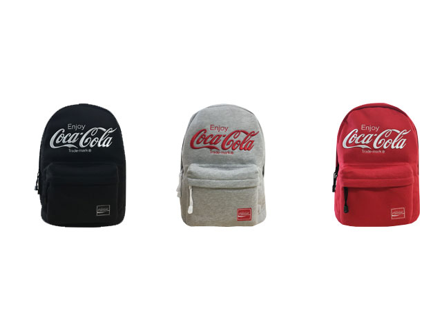 コカコーラスウェットDパック レッド コカコーラ　デイパック　リュック　Coca-Cola　ロゴ　A4対応　スウェット リュック A4収納 女の子 中学 高校 通学リュック レディース かわいい おしゃれ 通学 学校