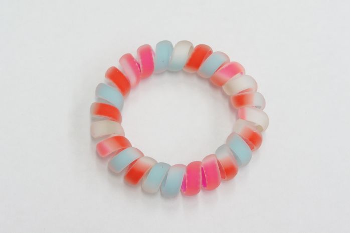 WGMマットマーブル A ヘアゴム（一個）ヘアゴム　スプリングヘアゴム　リングゴム　ヘアアクセサリー　ヘアアクセ　ヘア小物　ヘアアレンジ　髪留め　グラデーション　マット　カラー　まとめ髪 ヘアゴム 髪ゴム ヘアアクセサリー