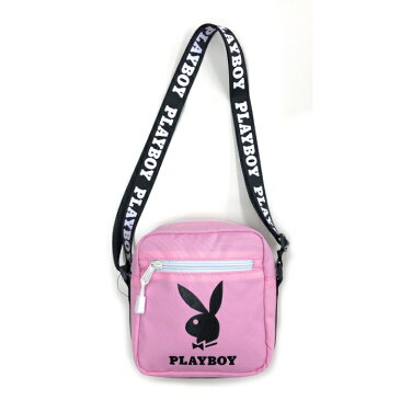 PLAYBOY ロゴ ショルダー ピンク ショルダーバッグ レディース ブランド かわいい 軽量 プレイボーイ 小さめ 小学生 中学生 高校生 アウトドア メンズ 女子 男子 ショルダーバッグ 斜め掛け 肩掛け