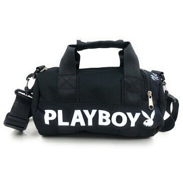 PLAYBOY ロールボストンS ショルダー ブラック ボストンバッグ ショルダーバッグ ブランド 中学生 高校生 女子 女の子 男子 オシャレ かっこいい おでかけ 軽い プレイボーイ ブランド