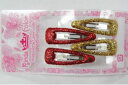 SPラメSS4P へアピン 4個入 パッチン パッチンピン ヘアアクセサリー ラメ キラキラ 2色 パッチンピン ヘアピン パッチン留め 髪留め 髪飾り かわい...