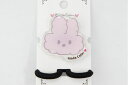 CONゆるウサギラメ ヘアゴム コンチョゴム 髪ゴム キッズ 子供 髪飾り 髪留め ゆるアニマル かわいい おしゃれ ヘアアクセサリー