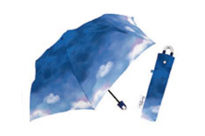 55cm折 ミルキートーンカラビナ付 折りたたみ傘　子供　小学生　女の子　かわいい　おしゃれ　雨晴兼用　UVカット　はっ水加工