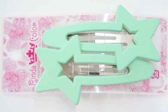 SPダイカットスター パッチンピン　星柄　2個入り　小学生　ヘアアレンジ　かわいい　おしゃれ　ヘアピ..