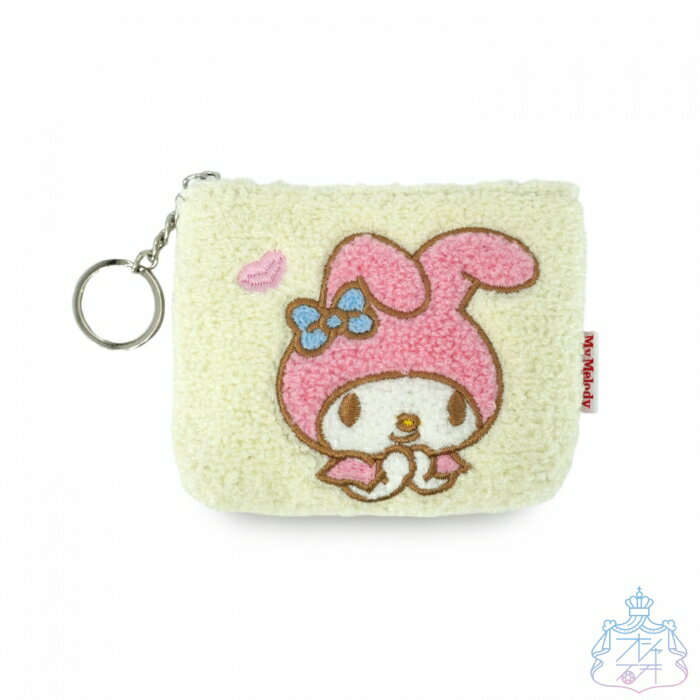 さがらミニポーチ 【メール便対応】 マイメロディー ポーチ サンリオ ミニポーチ コスメポーチ 小物入れ フラットポーチ かわいい もこもこ サガラ刺?