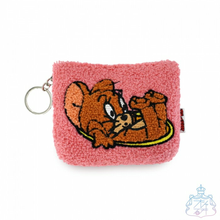 さがらミニポーチ 【メール便対応】 トムとジェリー ポーチ ジェリー ミニポーチ コスメポーチ 小物入れ フラットポーチ かわいい もこもこ サガラ刺?