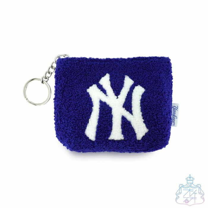 さがらミニポーチ 【メール便対応】 NY ポーチ ミニポーチ ヤンキース メジャーリーグ コスメポーチ 小物入れ フラットポーチ かわいい もこもこ サガラ刺?