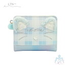 もふみみチェック LF 財布 二つ折り財布 かわいい おしゃれ 女の子 女子 小学生 子供 キッズ コンパクト 財布 ねこ チェック もふもふ