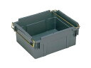 岐阜プラスチック工業 HBコンテナ HB-42 容量38L グレー スタッキング金具付き 容量38L【個人宅配不可】【(土・日・祝)日時指定不可】