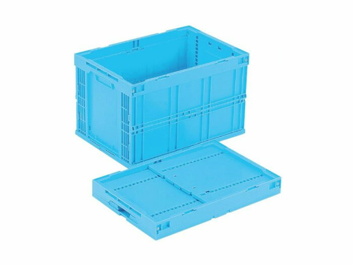 岐阜プラスチック工業 折りたたみコンテナ CB-S95AS 容量94L ブルー【個人宅配不可】【（土・日・祝）日時指定不可】