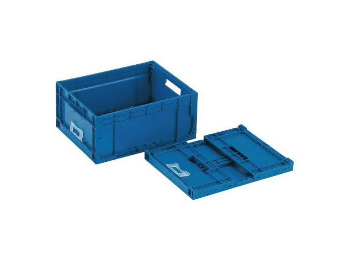 岐阜プラスチック工業 極薄折りたたみコンテナ F-BOX112G ダークブルー 容量13L【個人宅配不可】【（土・日・祝）日時指定不可】