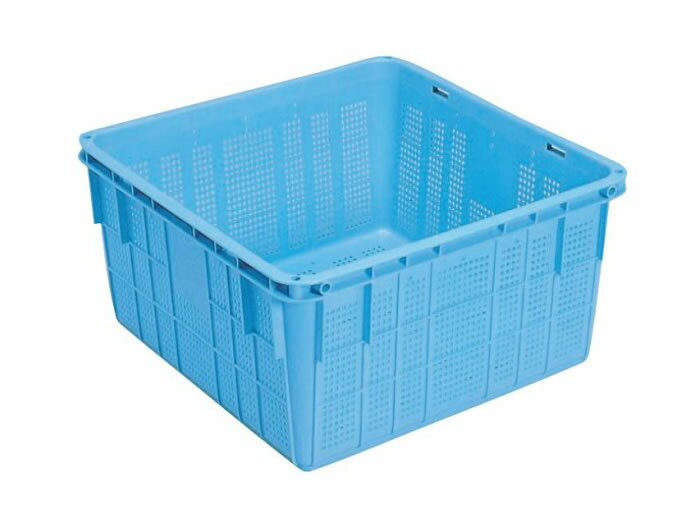 岐阜プラスチック工業 リステナー プラスケット No.1150（スタッキング金具無）ブルー 容量109L【個人宅配不可】【（土・日・祝）日時指定不可】