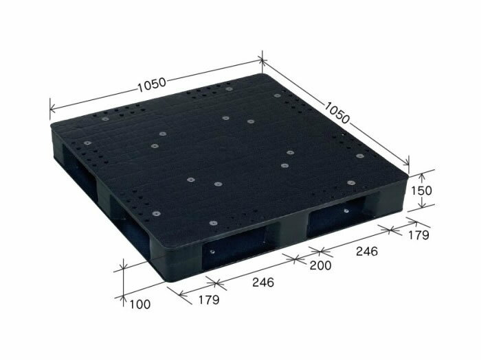 岐阜プラスチック工業 JCK-D4・105105 21.5kg 再生PP ( risu リス プラスチックパレット リサイクルパレット 樹脂パレット 小型パレット JCKパレット SDGs 輸出 梱包 物流機器 搬送機器 105×105) 580753