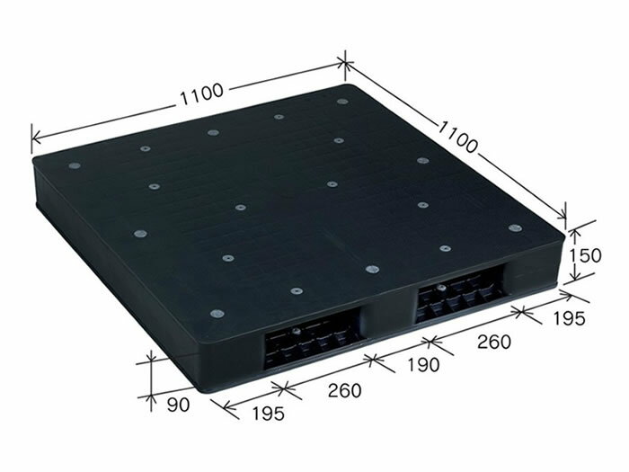 岐阜プラスチック工業 JC-R2・1111C 27.5kg 再生PP ( risu リス プラスチックパレット リサイクルパレット 樹脂パレット JCパレット 汎用タイプ SDGs 輸出 梱包 物流機器 搬送機器 11×11) 603681