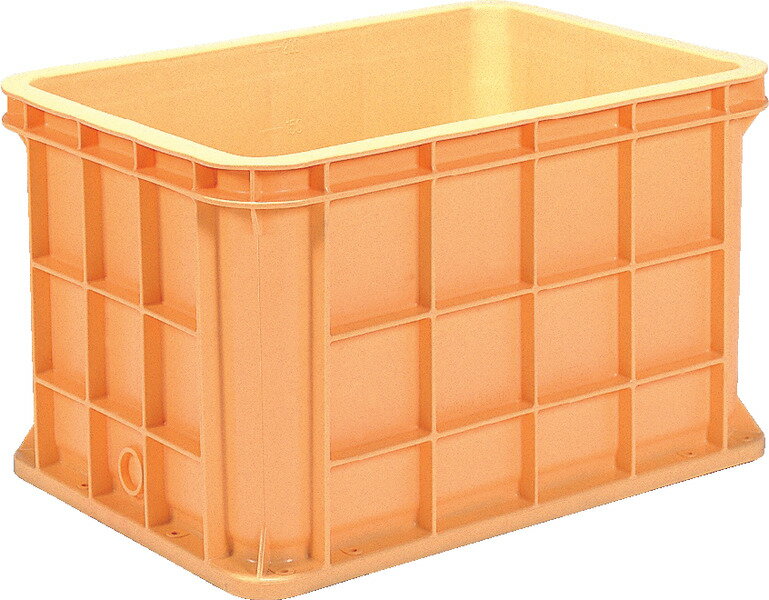 三甲 サンコー ジャンボックス#200 容量211L オレンジ、ライトブルー　内側面に容量を示すメモリ付【個人宅配不可】【（土・日・祝）日時指定不可】