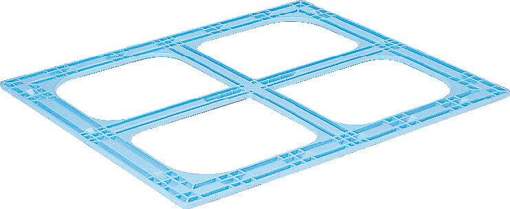 三甲（サンコー）トップフレーム1113 ライトブルー 重量6.8kg 強化PP【個人宅不可】【 土日祝・時間指定不可】