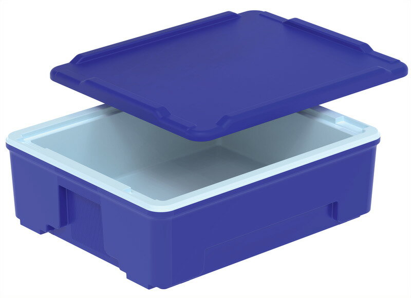 三甲 サンコー サンコールドボックス#24-3 本体 容量23.9L ブルー ※フタ別売り 【個人宅不可】【土日祝・時間指定不可】