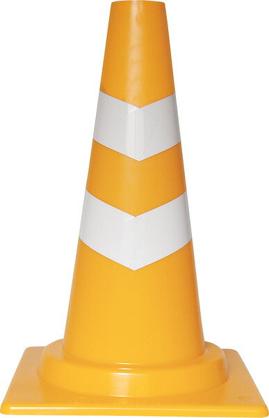 三甲 サンコー ミニスコッチコーン450H φ50 イエロー/ホワイト 【個人宅不可】【土日祝・時間指定不可】