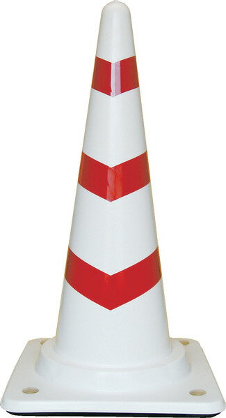 三甲 サンコー コーンベット付スコッチコーンM 700H ホワイト/レッド 【個人宅不可】【土日祝・時間指定不可】