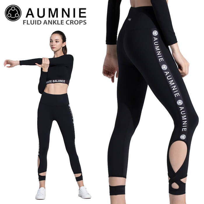 【送料無料】[AUMNIE] フリュイド アンクル クロップ(女性用 クロップドパンツ)★19SS ヨガウェア ヨガウエア ヨガパンツ 七分丈 カプリ フィットネス トレーニング レギンス レディース FLUID ANKLE CROPS アムニー ジム AC028100B79|90204|「YC」