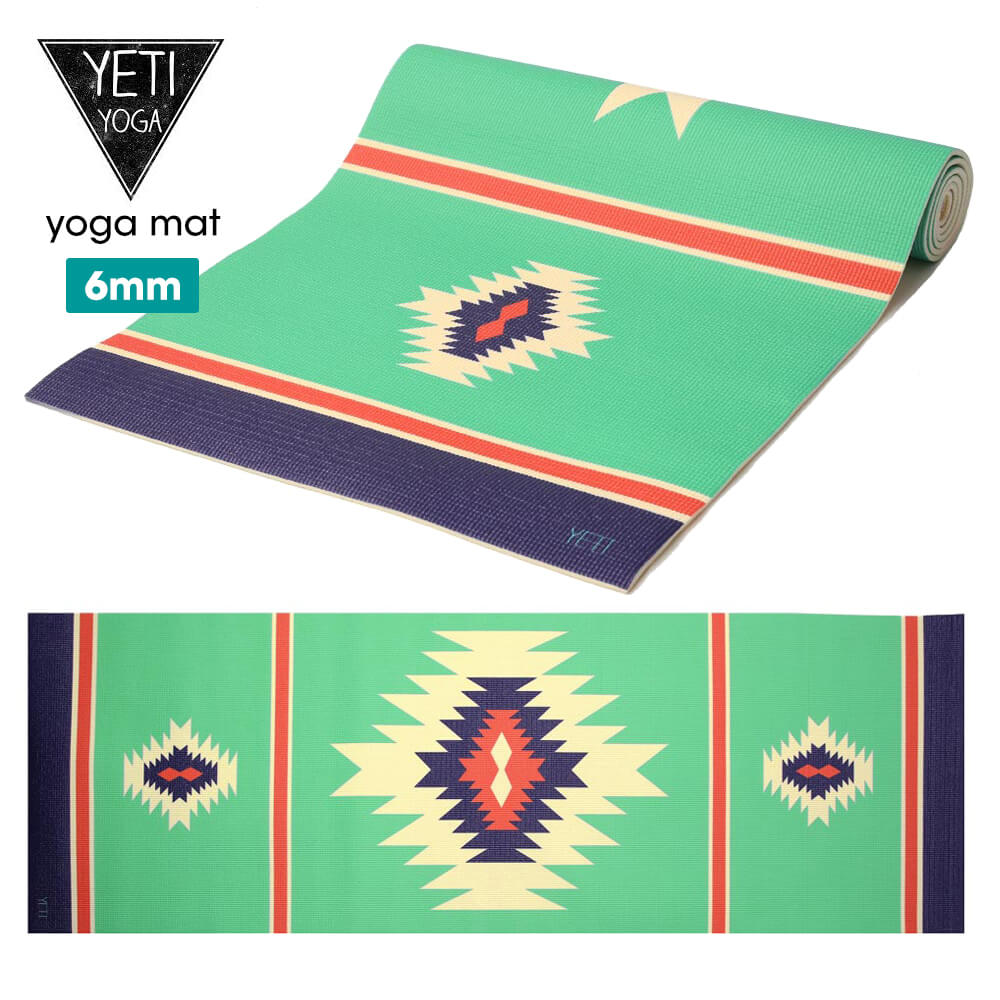 【20%OFF】[YETI YOGA] ヨガマット（6mm）★The Rowan 日本正規品 ヨガ マット ヨガマット ピラティス 厚さ6mm ボヘミアン柄 クッション性抜群 ダイエット インテリア PVC素材 柄 ロンハーマン Ron Herman yetiyoga イエティヨガ|41120|「FA」【B11】セール格安セール情報　楽天　通販