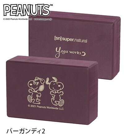 SNOOPY スヌーピー ヨガワークス ヨガグッズ Yogaworks ピーナッツコラボ ヨガブロックA 日本正規品 22SS ヨガブロック 軽量 補助 スヌーピー サポート EVA 耐久性 コラボ SN「MR」 [ST-YO]001 RVPB