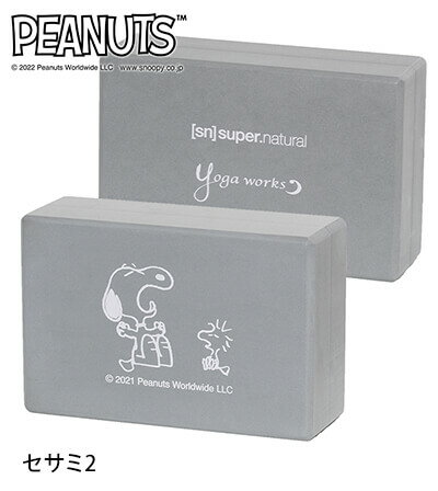 SNOOPY スヌーピー ヨガワークス ヨガグッズ Yogaworks ピーナッツコラボ ヨガブロックA 日本正規品 22SS ヨガブロック 軽量 補助 スヌーピー サポート EVA 耐久性 コラボ SN「MR」 [ST-YO]001 RVPB
