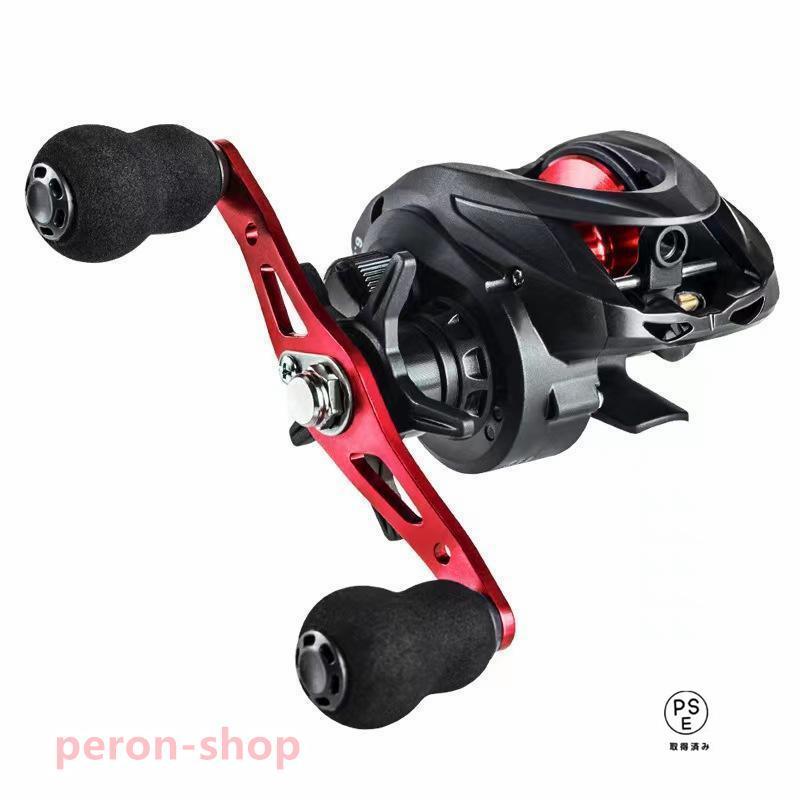 タコ釣り ベイトリール 右ハンドル 右巻き 18+1BB 7.2：1 ハイギア ブラック レッド バスフィッシング ..