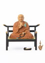 木造 弘法大師 坐像 身丈2寸(木製:桧 彩色仕上)仏師−藤田燿憶 彩色師−篁千礼_空海 木彫り 仏像 フィギュア 真言宗 仏像ワールド (こうぼうだいしS) ...