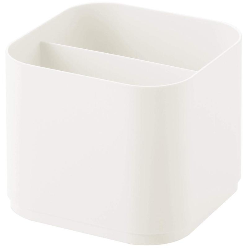 サンカ 小物 収納ボックス ナノ M サイズ ホワイト色 (幅12.1x奥行12.1x高さ10.1cm) インボックスナノ NIB-NMWH 日本製