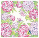 山本仁商店 en.gawa. 刺繡ハンカチ 紫陽花 Aピンク 【1780-A】 花柄 日本製
