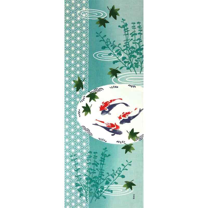 濱文様 絵てぬぐい 涼やか金魚
