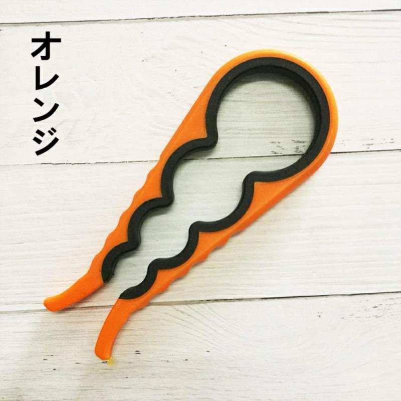 「固くて開けられない」を解消ふた開け楽ちんオープナー 4in1 栓抜き 瓶 オープナー 蓋開け ふた開け 楽ちん 簡単 ジャーオープナー ボトルオープナー 飲料 プルトップ 缶 缶開け 調味料